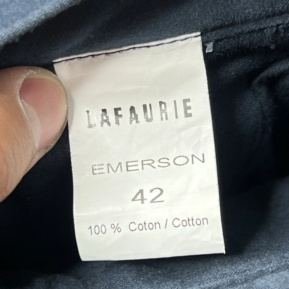 Lafaurie Men's Size 34x30 Cotton Stretch Straight Leg Pants Blue Emerson